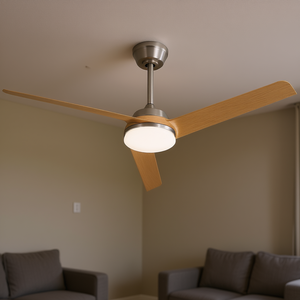 Ventilador de techo LED de 52 pulgadas con 5 aspas, control remoto y luz para sala de estar - Product Image 2