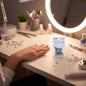 Strass Ilan 6mm con retro piatto argento per accessori nail art - Product Image 3