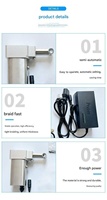 Machine automatique pour extensions de dreadlocks, aiguille à crocheter en acier inoxydable pour fil, coton, fibre, dentelle non tissée