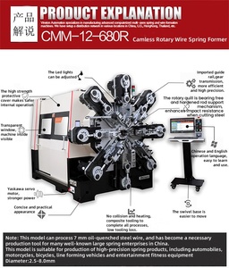 2.5 đến 8mm dây <span class=keywords><strong>CNC</strong></span> mùa xuân tạo thành máy cho mùa xuân đặc biệt, áp lực, căng thẳng, xoắn đôi, xoắn ốc, lò xo phẳng - Product Image 5