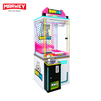 Machine d'arcade à monnayeur avec pousse-prix et lumières LED, design personnalisable