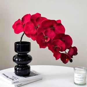 Orquídea Phalaenopsis Artificial, Ramo Individual, Flor de Seda Plástica de Alta Simulación, Decoración para el Hogar, Accesorios para Bodas - Product Image 3