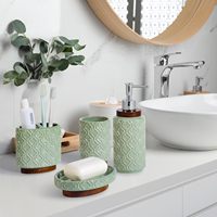 Ensemble d'accessoires de salle de bain modernes en céramique, six pièces, écologiques, pour la décoration de la salle de bain et les cadeaux