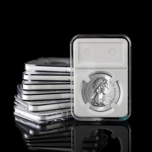 Estuche de acrílico de 19 mm con protección UV para monedas, soporte de almacenamiento para monedas clasificadas, ideal para monedas de un centavo de la Moneda de EE. UU. - Product Image 3