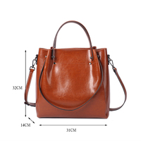 Sac seau en cuir véritable de luxe, conçu par Custom Handbag pour femmes, vente en gros