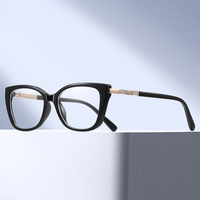 Lunettes de vue anti-lumière bleue pour femmes MS 81672 en TR90, avec strass étincelants incrustés, monture tendance, polyvalentes pour toutes les occasions