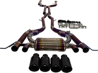 Tuyau intermédiaire haute performance de 4 pouces pour BMW G80 M3 G82 M4 G87 M2 S58 3.0T SS304 101mm, résonateur d'échappement, tuyaux d'échappement