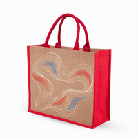 Sacs en jute personnalisés imprimés avec poignées, petits, à cordon coulissant, fermeture éclair, ruban, en vrac, écologiques, durables, réutilisables, pochettes d'emballage