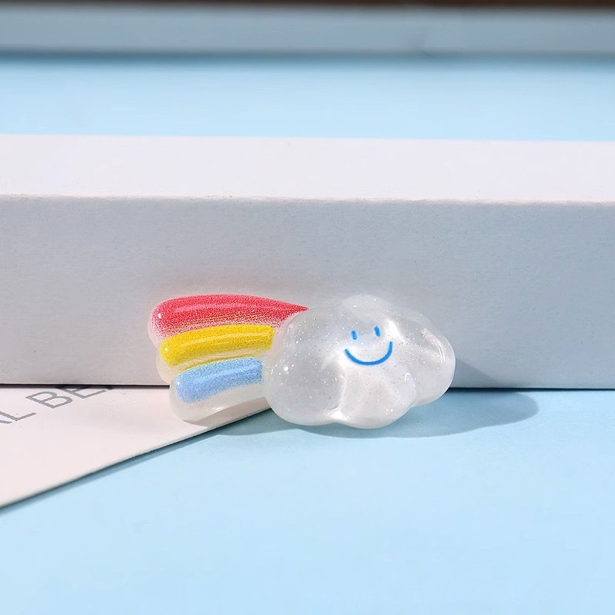 Cane arcobaleno di colore trasparente 29 * 18 mm