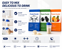 Sobres de Proteína de Soya y Suero 500g, Suplemento Alto en Proteínas para Desarrollo Muscular, Recuperación y Control de Peso