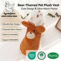 Vêtements d'hiver respirants pour chiots, vente en gros, gilet polaire personnalisé avec logo, vêtements d'hiver 3D dessin animé pour chiens et chats, vêtements en flanelle pour chiots