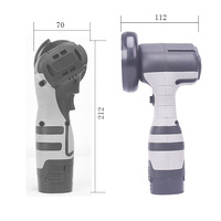 Mini meuleuse d'angle sans fil 16,8 V, puissante, 3 pouces, 75 mm, réducteur de vitesse, outil de coupe et de polissage