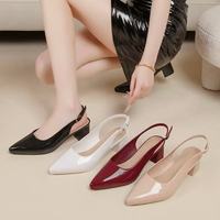 Sandalias de cuña de verano para mujer, de venta directa de fábrica, con tacón alto grueso y punta, zapatos de exterior ligeros con cierre sin cordones y punta abierta.