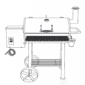 OEM ODM Traeger Pit Boss Bbq Lò Ngoài Trời Gỗ Pellet <span class=keywords><strong>Grill</strong></span> Người Hút Thuốc - Product Image 5