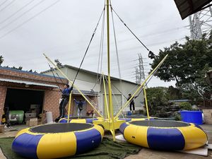 EASYFUN <span class=keywords><strong>Factory</strong></span> Mobile - Jeu de saut à l'élastique pour 4 personnes avec <span class=keywords><strong>trampoline</strong></span> et corde de <span class=keywords><strong>trampoline</strong></span> pour location en parc - Product Image 6