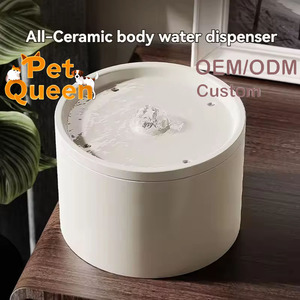 Vente flash Fontaine <span class=keywords><strong>à</strong></span> eau automatique en céramique luxueuse et écologique <span class=keywords><strong>de</strong></span> 1 L pour chats et chiens - Product Image 4