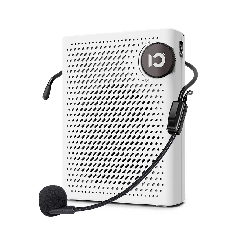 SHIDU S820 amplificatore vocale cablato da 10W supporto per Clip da cintura staccabile scheda TF e disco Flash U/amplificatore vocale Bluetooth Audio/FM