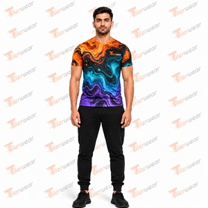 เสื้อยืดพรีเมียมผู้ชายแบบสั่งทำพิเศษ พิมพ์ลายทั่วตัว ขายส่ง ชุดกีฬา ชุดออกกำลังกาย ชุดฟิตเนส ชุดฝึกซ้อม ชุดทีม - Product Image 2