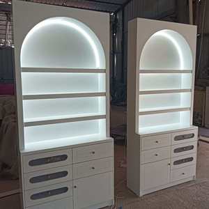 Meuble de Rangement Moderne et Simple Multi-Niveaux pour Vernis à Ongles et Cosmétiques avec Finition Laquée et Présentoir pour Soins des Ongles pour Salons de Beauté - Product Image 3