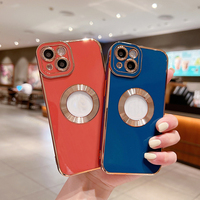 NEW CD pattern women love tpu phone cover with lens protector plating soft case pour iphone 15 14 pro max 13 12