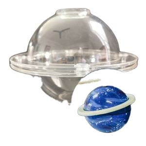 Offre Spéciale nouveau 3d personnalisé <span class=keywords><strong>planète</strong></span> chocolat moule en plastique rond bonbons <span class=keywords><strong>gâteau</strong></span> chocolat moules - Product Image 1