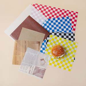 Papier de boulangerie anti-graisse 8x8, sans PFAS, pour emballer les aliments de charcuterie, les biscuits, les pizzas, les hamburgers, le fromage - Product Image 3