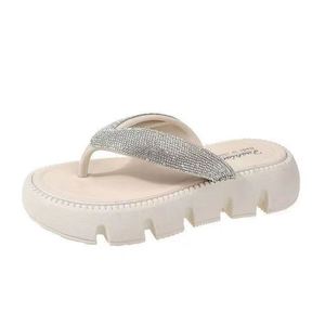 Bán Buôn 2022 Mùa Hè Của Phụ Nữ Dép Đế Dày Dép Đi Trong Nhà Cao Gót Nữ Giản Dị Flip Flops - Product Image 4