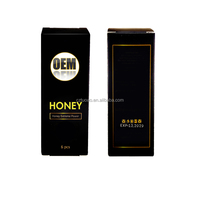 Biologisch Abbaubare Starre Verpackungsbox mit Prägung und Fellbesatz für Black Horse Honey Matt Laminierung Spot UV-Geschenkverpackung