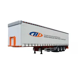 China Benhong 2023 Cargo Transport Dry Van Type Box Semi Trailer 60 Tons 40ft Van Box Semi Trailer Curtain Semi Truck Trailer