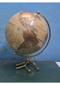 Produit phare : Globe terrestre en papier personnalisé, décoration de maison, cadeau de Noël, globe en bois pour bureau, école, décoration de table - Product Image 2