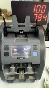 Contadora de billetes Glory 120N con 1+1 compartimentos, pantalla de monitoreo y contador externo, con cámara de escaneo y conexión para contador de billetes - Product Image 5