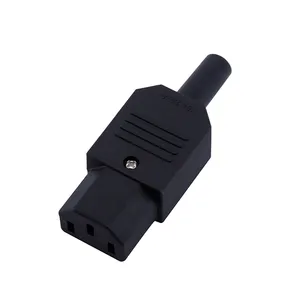 Factory sale Power cable connectors male and female C13 and C14 wire electrical terminal battery power connector AC power socket