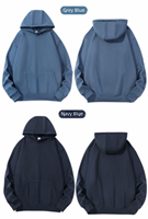 Vente en gros Sweat à capuche unisexe en molleton bouclette 380 g/m² épais, coupe oversize à épaules tombantes, couleur unie, style streetwear décontracté, pour couples
