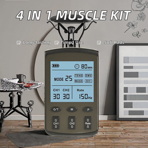 Fabrika OEM ODM TENS EMS Mini Masaj Aleti - 4'ü 1 Arada Düşük Frekanslı Atımlı Cihaz Zamanlayıcı Kontrolü - Product Image 2