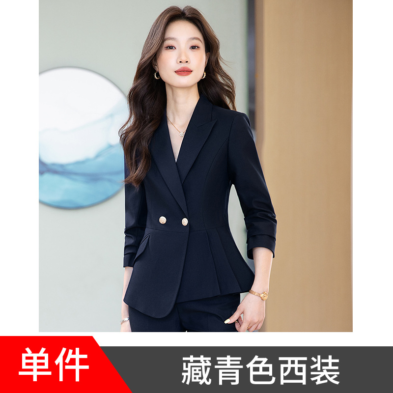 Navy blue suit