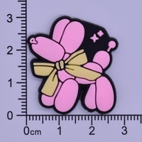 Patch en caoutchouc souple PVC époxyé motif chiot ballon mignon, accessoires de décoration pour collier d'animal, fleur de chaussure, boucle de chaussure, porte-clés DIY