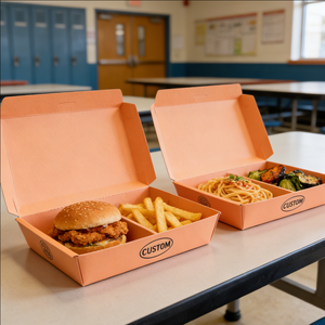 Envases Desechables para Comida para Llevar, Caja de Embalaje de Papel Personalizada con Logotipo Personalizado para Entrega de Alimentos, Ecológica, 500 ml - Product Image 3