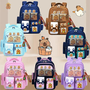 Sac à dos scolaire pour enfants en gros, réduisant le poids, dessin animé, pour garçons et filles, grande capacité, capybara, sac à dos pour étudiants - Product Image 5