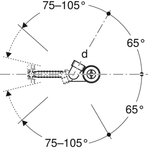 Colonna da Bagno con Rotazione e Scarico a Troppopieno 52 X L.280 mm Categoria Prodotto Scarichi - Product Image 3