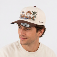 Casquette de baseball unisexe tendance à 5 panneaux, en coton respirant et léger, avec logo brodé 3D personnalisé et image imprimée de haute qualité