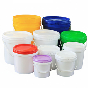 Atacado Barato Balde De Plástico Balde PP <span class=keywords><strong>Food</strong></span> <span class=keywords><strong>Grade</strong></span> 5 Litros 10L 15L 20L Baldes De Plástico com Tampas Lidar Com A Partir De China - Product Image 1