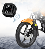 Système de surveillance de la pression des pneus TPMS pour moto avec 2 capteurs externes et écran LCD