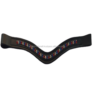 Banda de cuero cristal para cejas de alta calidad todos los tamaños color negro marrón al por mayor fabricante India - Product Image 1