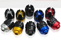 Accessoires de modification de fourche avant de moto, coupelles anti-chute en alliage d'aluminium CNC absorbant les chocs QCB-008 de haute qualité