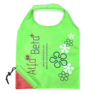 Foldable Polyester <b>Shopping</b> <b>Bag</b> <b>Reusable</b> Custom Logo Grocery Tote <b>Bag</b> with Die Cut Handle - Product Image 2