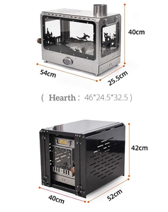 เตาไม้กลางแจ้งขนาดใหญ่สำหรับใช้ในโรงนาปิกนิกตั้งเต็นท์สำหรับตั้งแคมป์ - Product Image 2