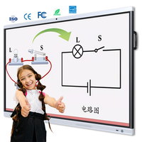 Tableau interactif intelligent AI 4K UHD de 65, 75 et 86 pouces pour le bureau, l'enseignement et la salle de classe intelligente