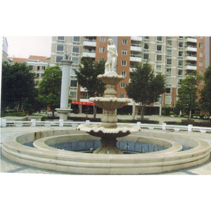 Lobby extérieur <span class=keywords><strong>moderne</strong></span> <span class=keywords><strong>d</strong></span>écoration marbre pierre grande <span class=keywords><strong>fontaine</strong></span> <span class=keywords><strong>d</strong></span>'eau dansante avec nue dame ange fille Statue grande cascade - Product Image 6