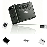 Station d'alimentation portable extérieure 2400W 2304Wh LiFePO4, générateur solaire MPPT double PD 100W, charge sans fil
