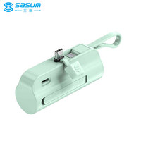 Sasum Produits à la mode 2025 Station d'alimentation portable Camping 5000mAh Chargeur 5V2A Style portable pour la charge Utilisation en plein air